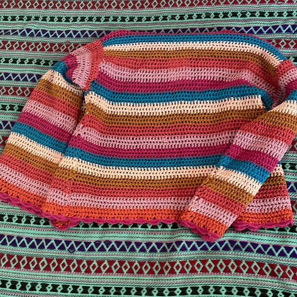 XiRENA Dreamstate Cardigan Boho crochet knit S  Sold Out Online ❤️🩷💙💚🩵 - Picture 5 of 14